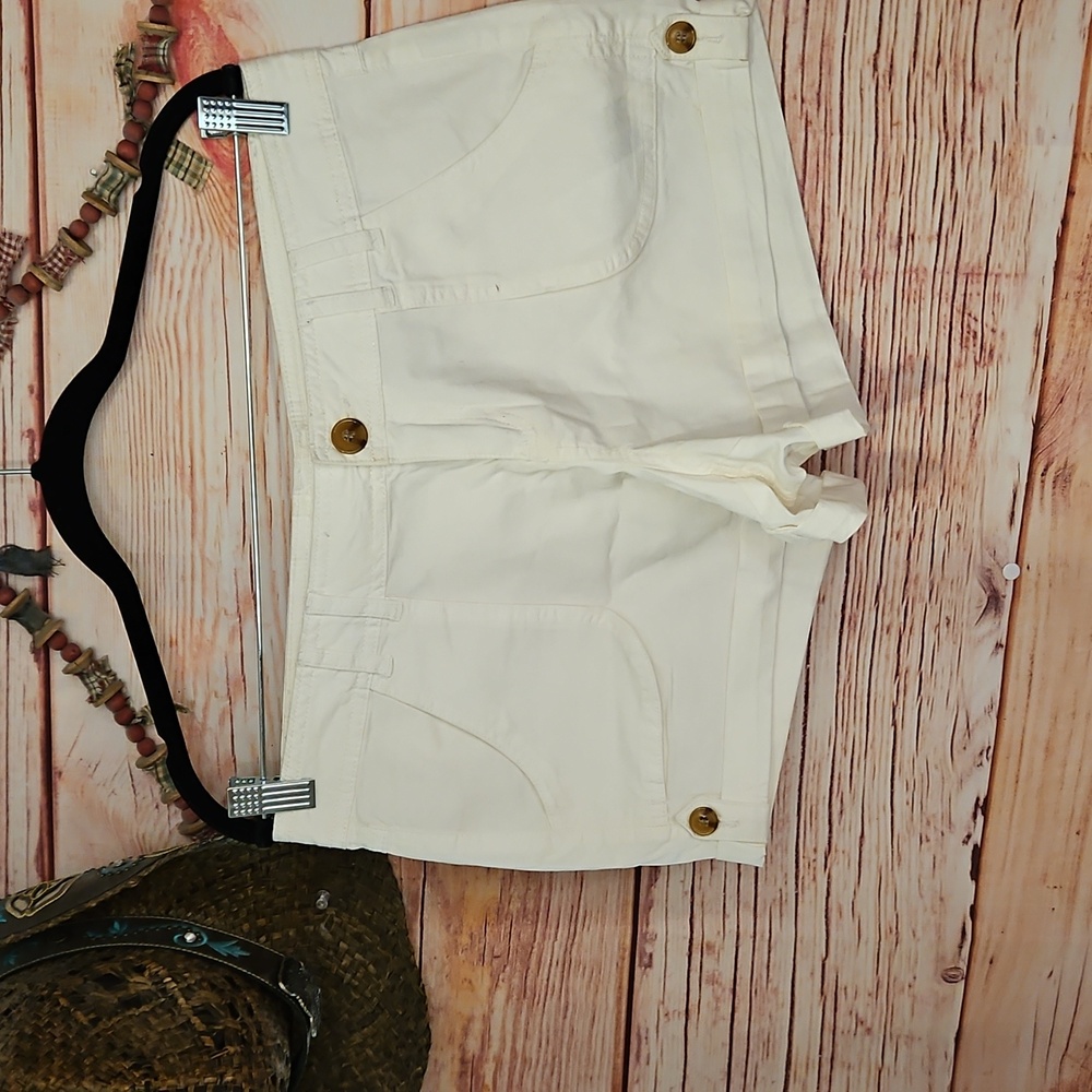 White Cute Cotton Blend Shorts! 12